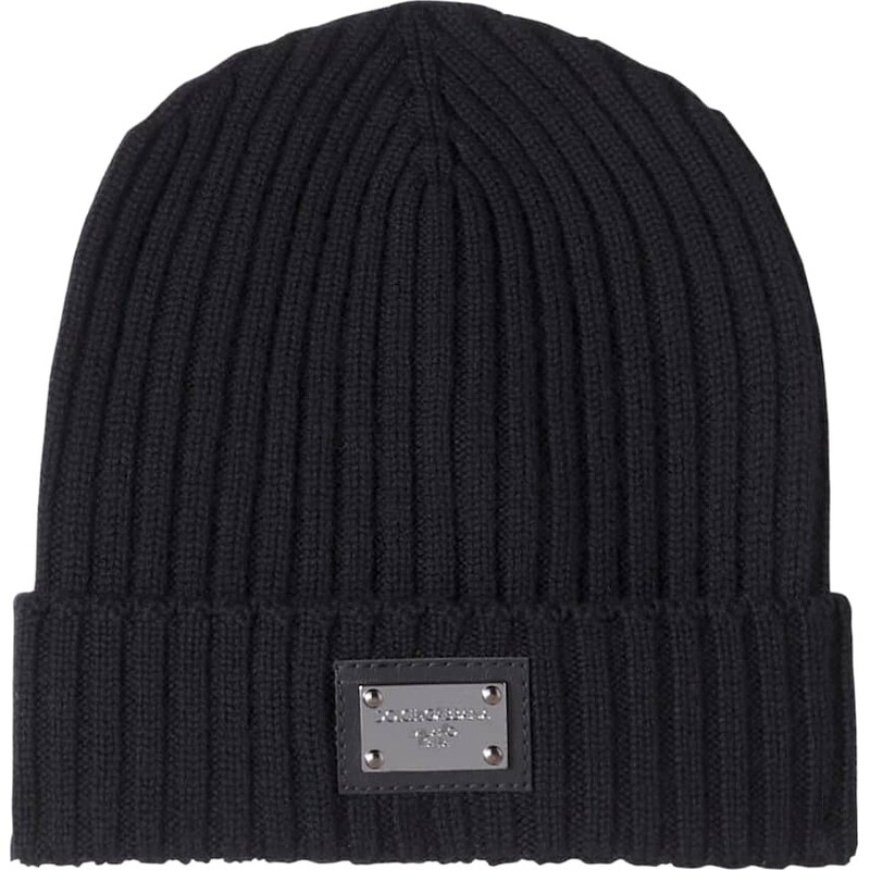 Dolce&Gabbana Kids Logo ribbed-knit wool beanie