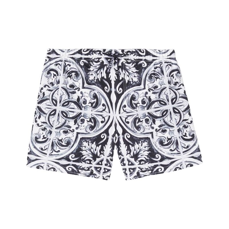 Dolce&Gabbana Kids Majolica swim trunks