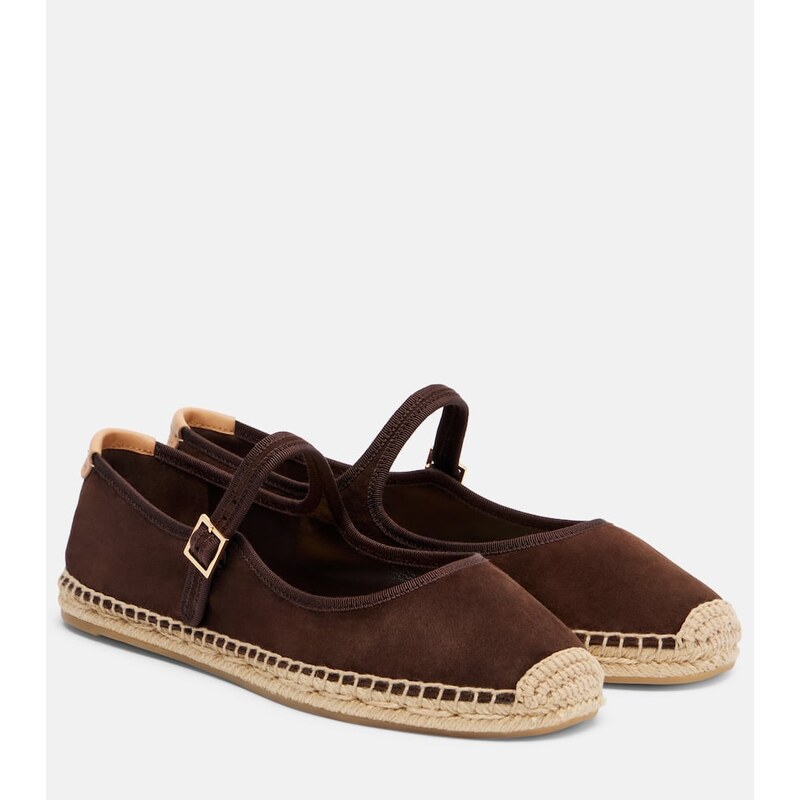 Tory Burch Suede Mary Jane espadrilles