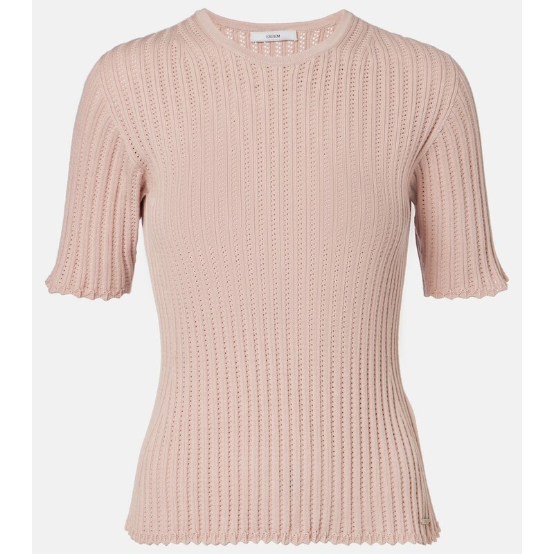 Erdem Pointelle cotton top