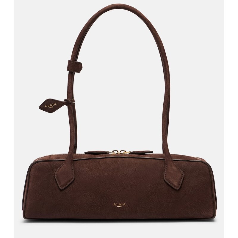 Alaïa Le Teckel Medium suede shoulder bag