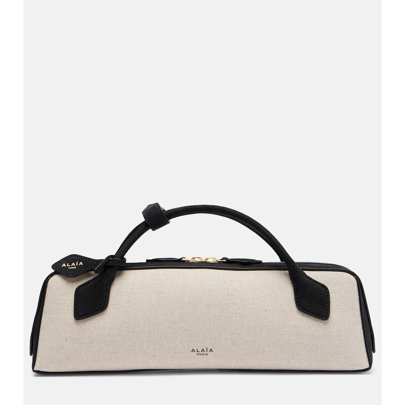 Alaïa Le Teckel canvas clutch