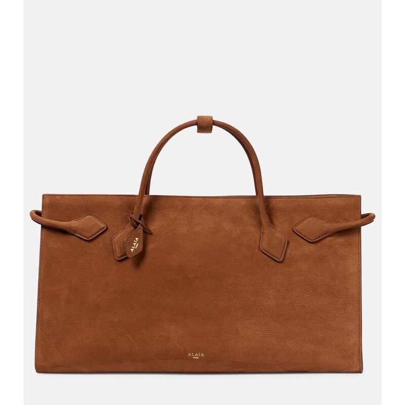 Alaïa Le Teckel suede tote bag