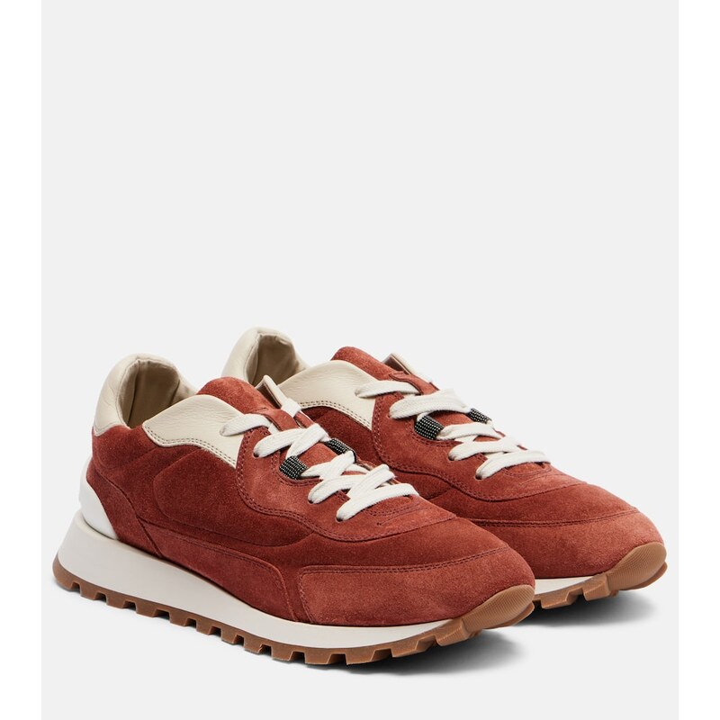 Brunello Cucinelli Monili suede sneakers