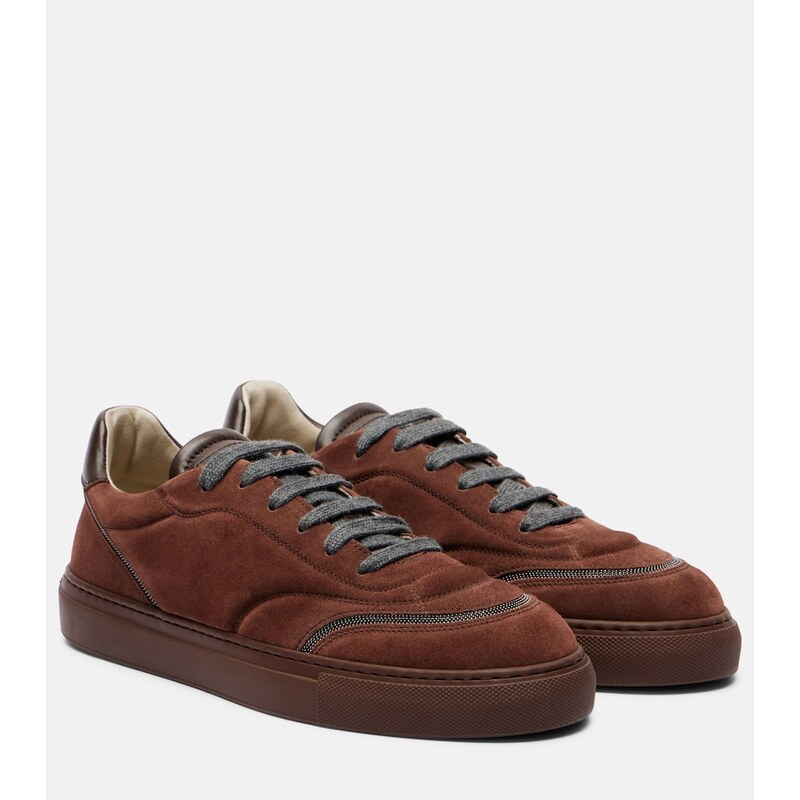 Brunello Cucinelli Monili suede sneakers