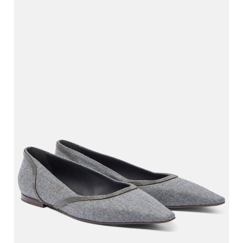 Brunello Cucinelli Monili ballet flats