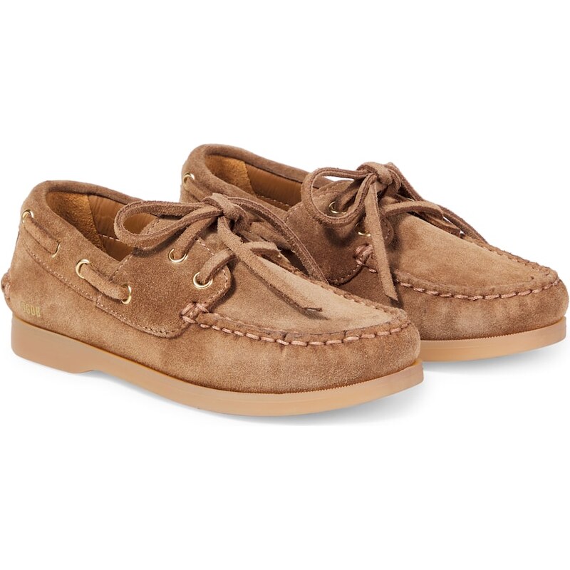 Golden Goose Kids Cruise suede boat shoes