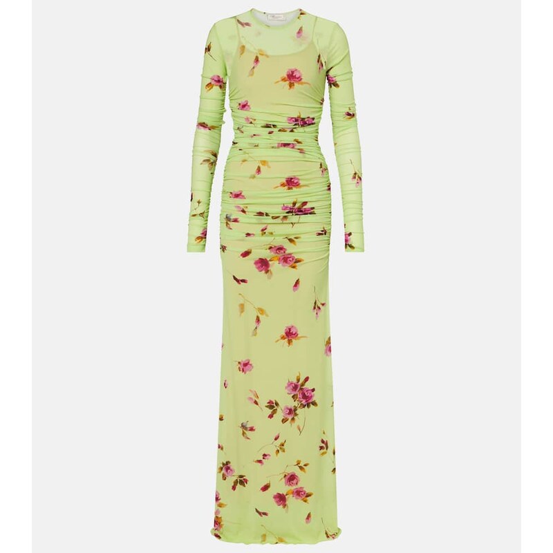 Blumarine Floral jersey maxi dress