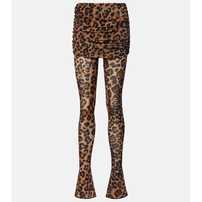 Blumarine Leopard-printed jersey leggings