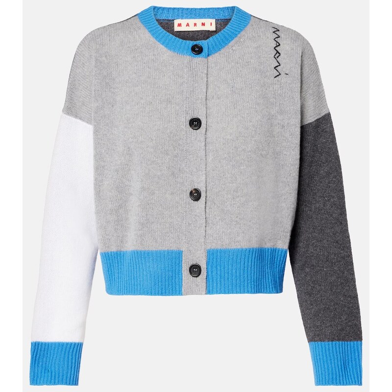 Marni Colorblocked cashmere cardigan