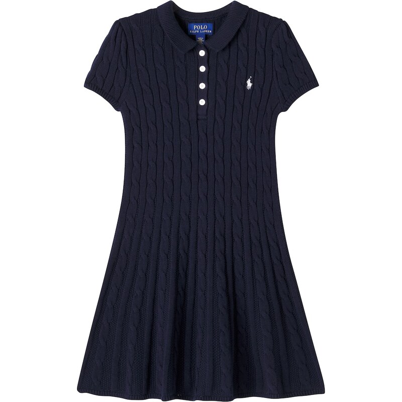 Polo Ralph Lauren Kids Logo cable-knit cotton dress