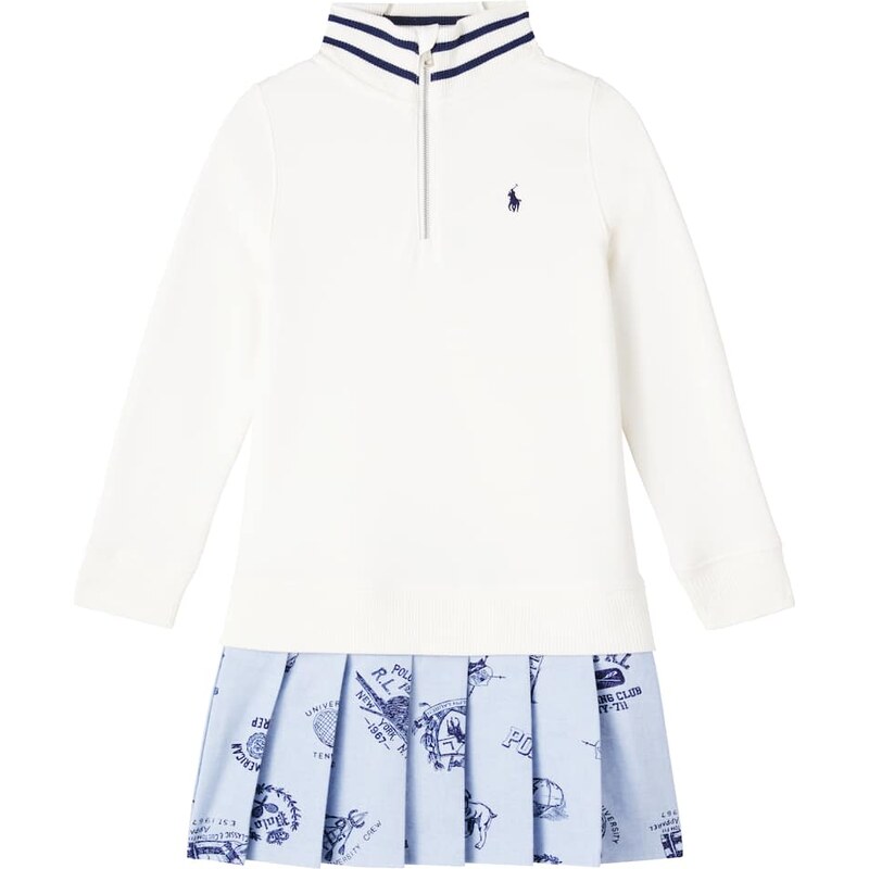 Polo Ralph Lauren Kids Pleated cotton-blend terry polo dress