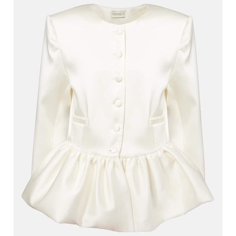 The New Arrivals Ilkyaz Ozel Meringue ruffled satin jacket