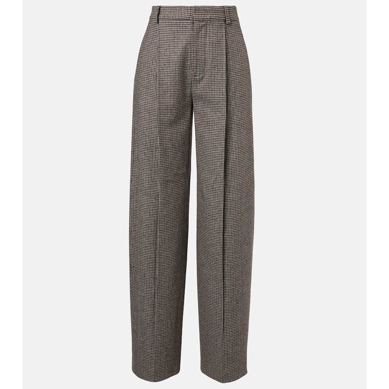 Vince Houndstooth wide-leg pants
