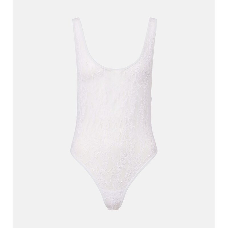 Wardrobe.NYC Open-back lace bodysuit