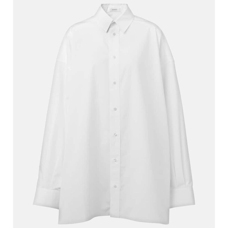Wardrobe.NYC Oversized cotton poplin shirt dress