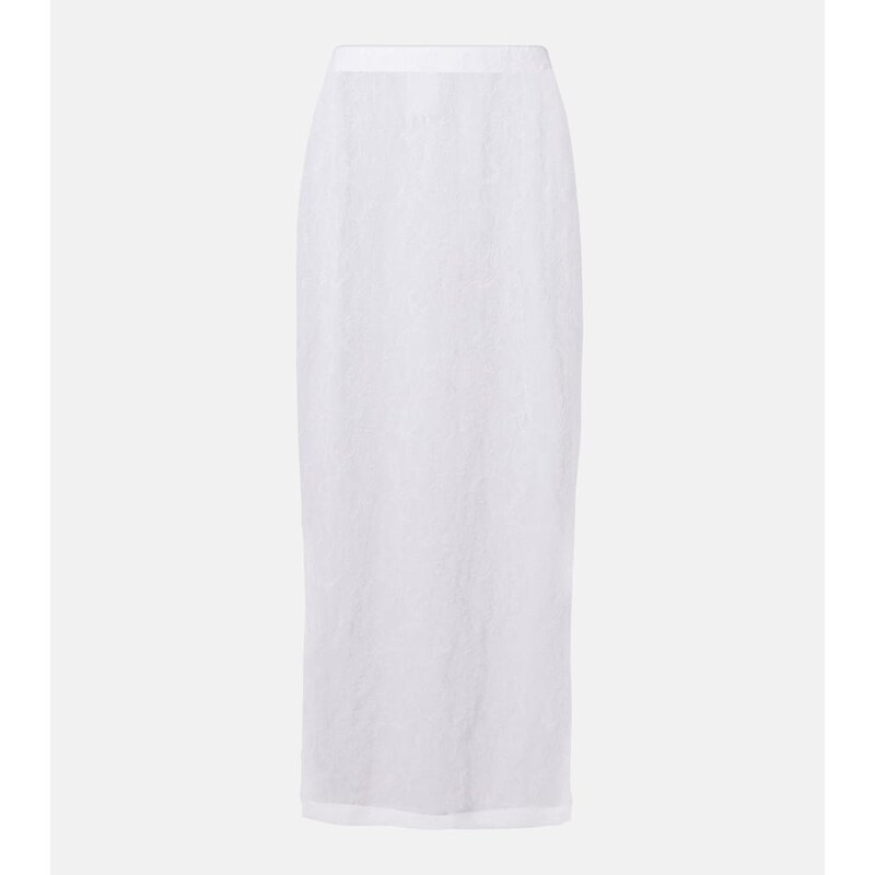 Wardrobe.NYC Sheer lace midi skirt