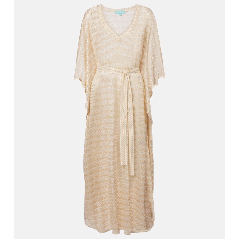 Melissa Odabash June knitted lamÃ kaftan