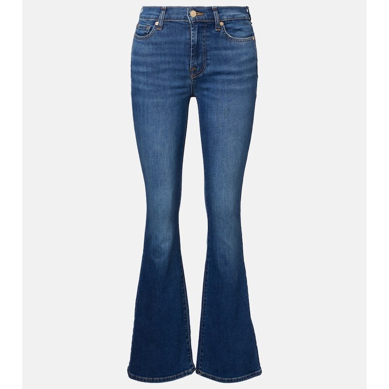 7 For All Mankind Mid-rise flared jeans