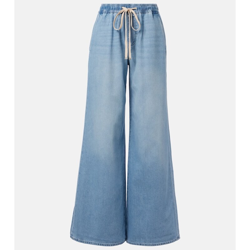 7 For All Mankind Pull On high-rise wide-leg jeans