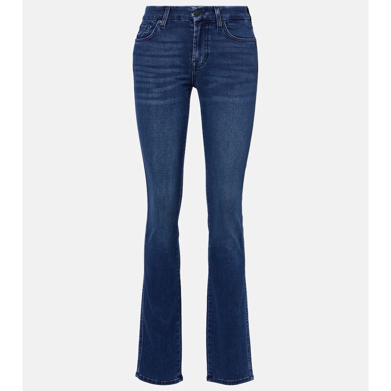 7 For All Mankind Kimmie mid-rise straight jeans