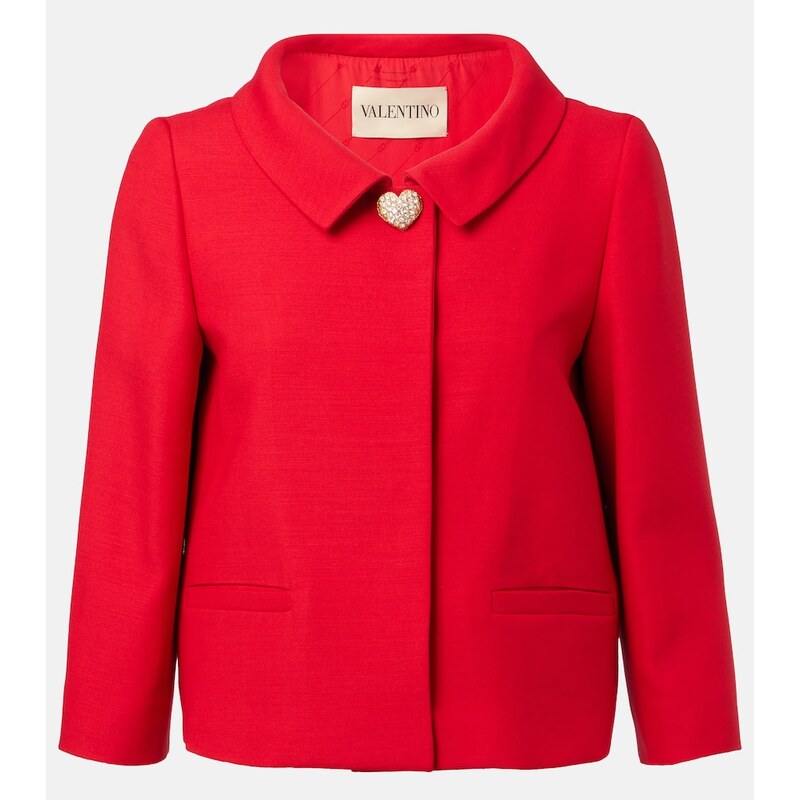 Valentino Crepe Couture embellished blazer