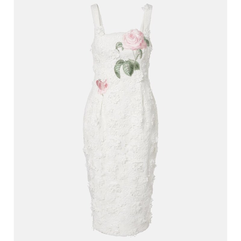 Leo Lin Bridal Larissa floral lace midi dress