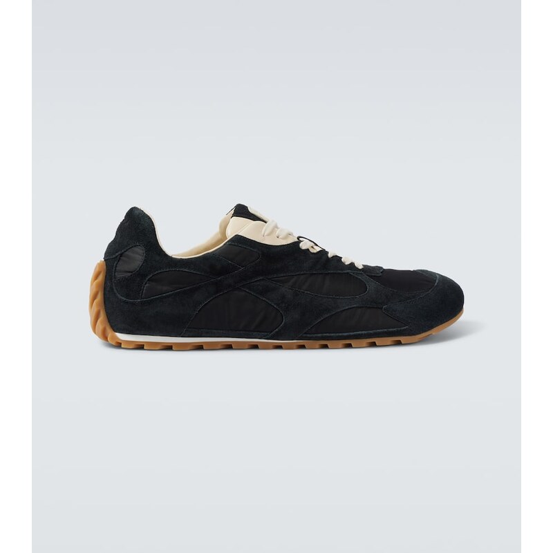 Bottega Veneta Orbit Flash suede-trimmed sneakers