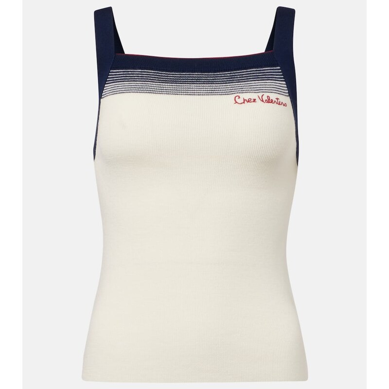 Valentino Chez Valentino virgin wool tank top