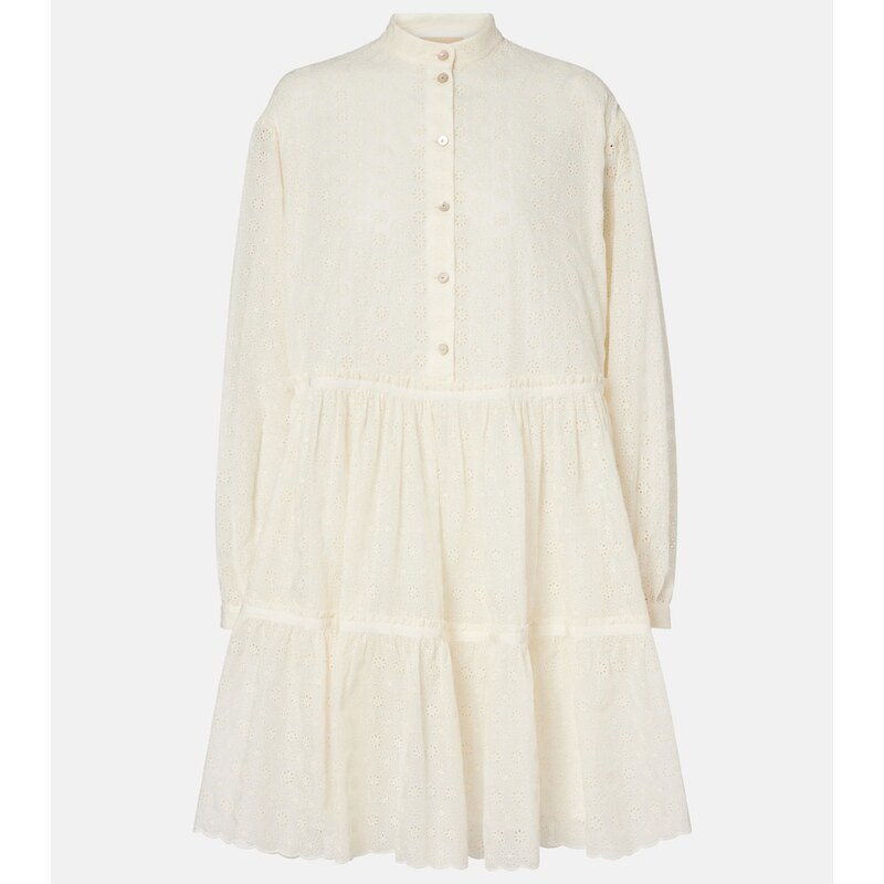 Valentino Broderie anglaise cotton shirt dress