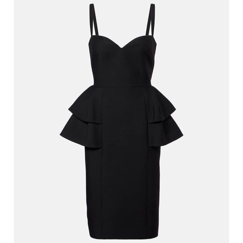 Valentino Crepe Couture tiered midi dress