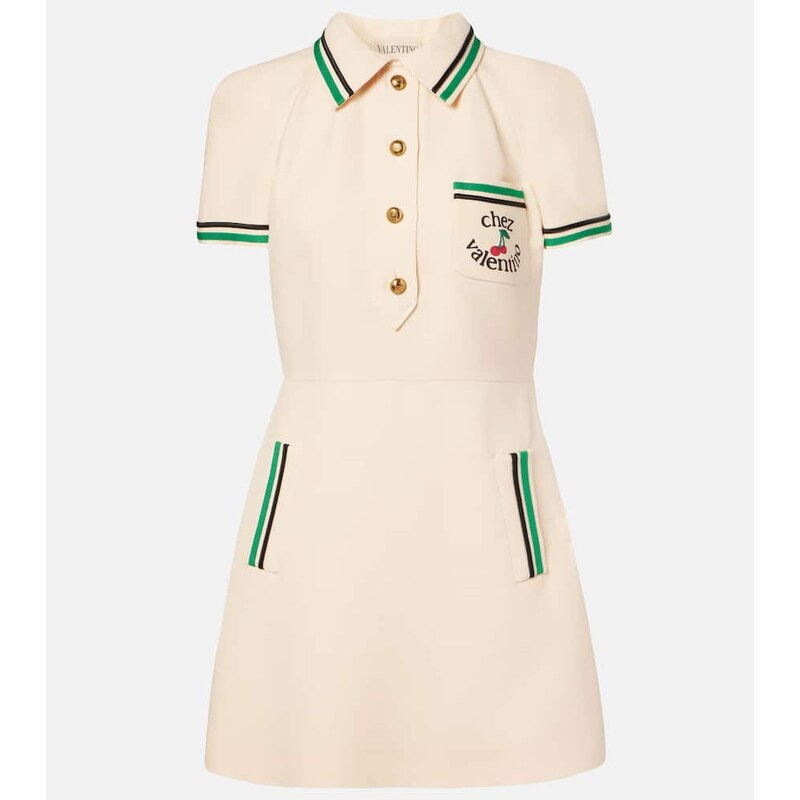 Valentino Chez Valentino Crepe Couture minidress