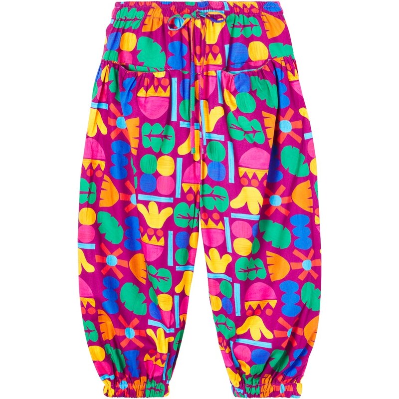 Fábula Mais Flores printed cotton pants