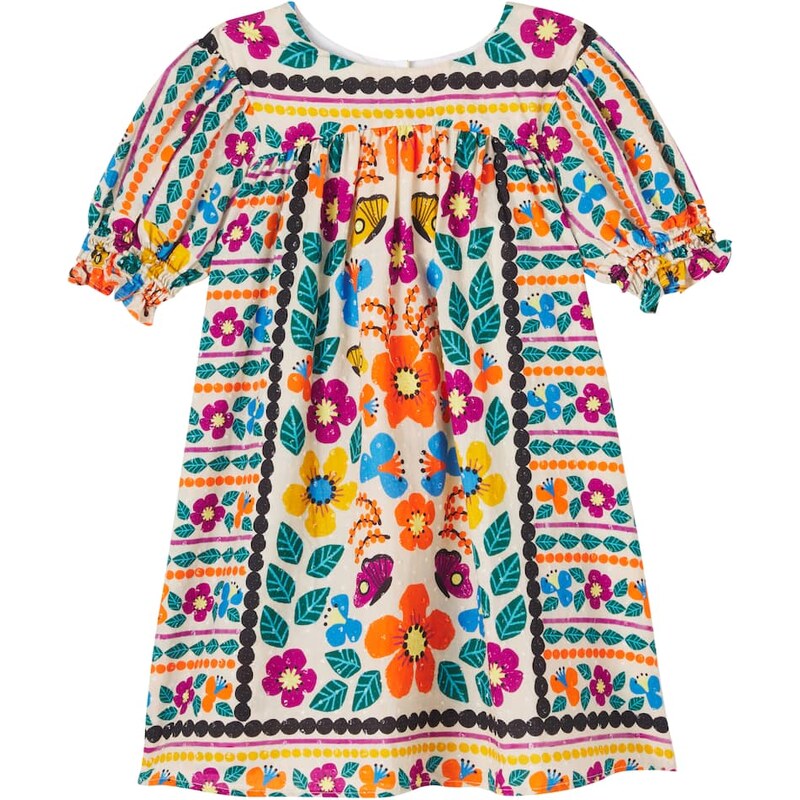 Fábula Lenço Florada printed cotton dress