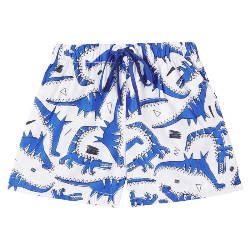 Fábula Dinolinha printed cotton shorts
