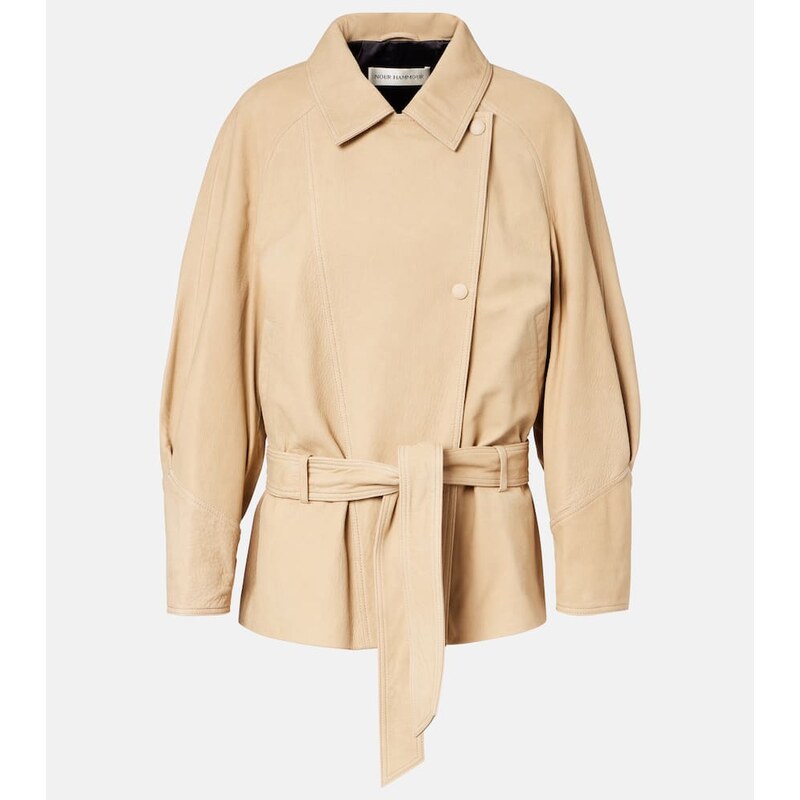 Nour Hammour Buffy leather jacket
