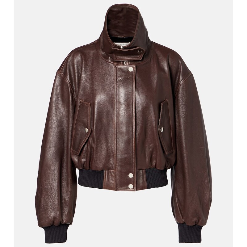 Nour Hammour Briar leather bomber jacket