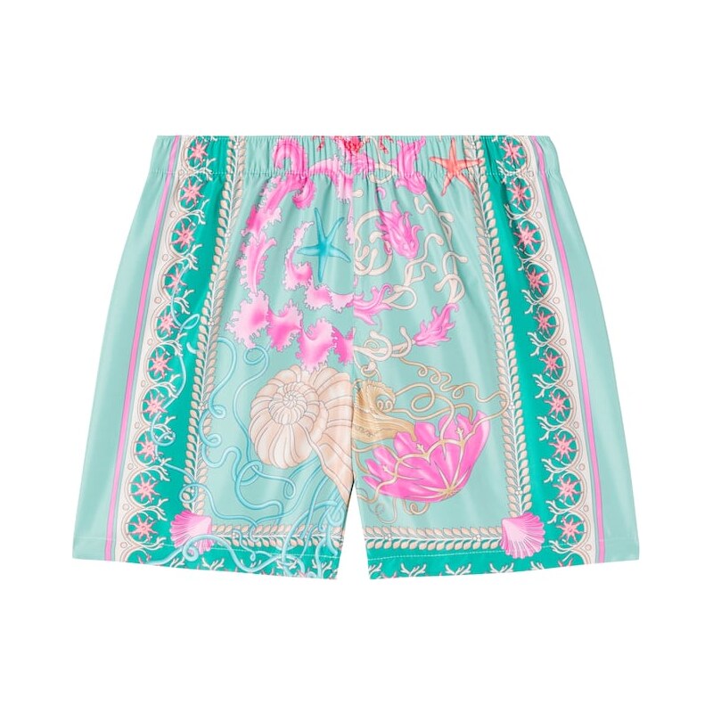 Versace Kids Underwater Barocco swim trunks