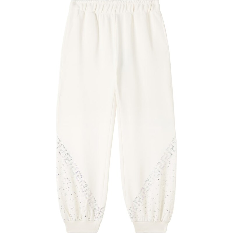 Versace Kids Greca cotton fleece sweatpants