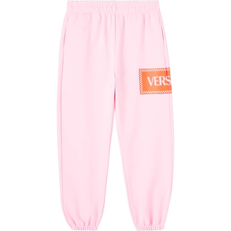 Versace Kids Logo cotton jersey sweatpants