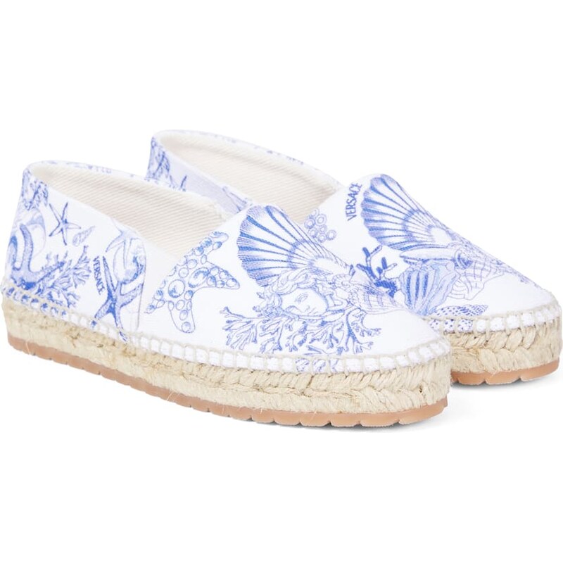 Versace Kids Coral Theatre canvas espadrilles