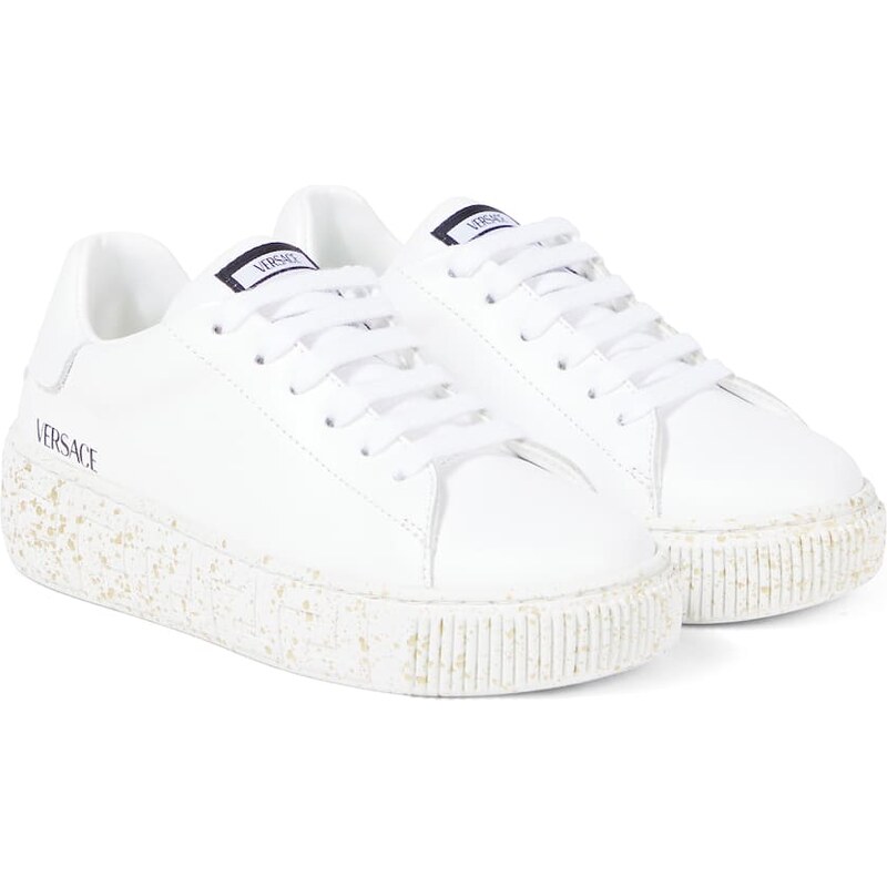 Versace Kids Leather sneakers