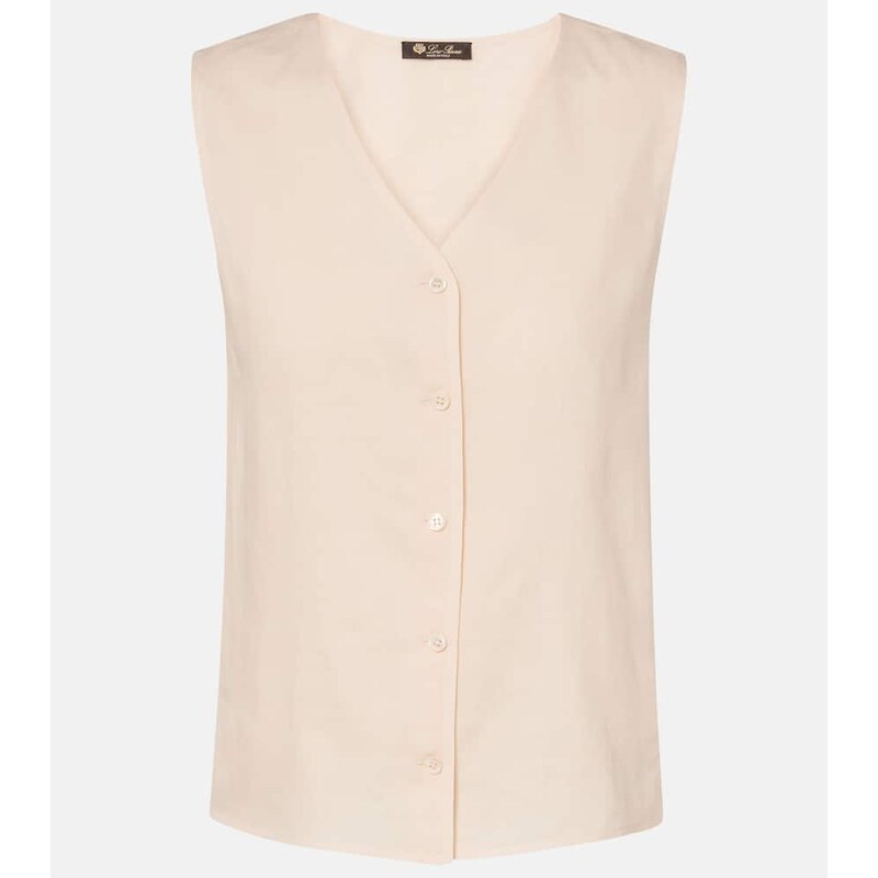 Loro Piana Milly ramie vest