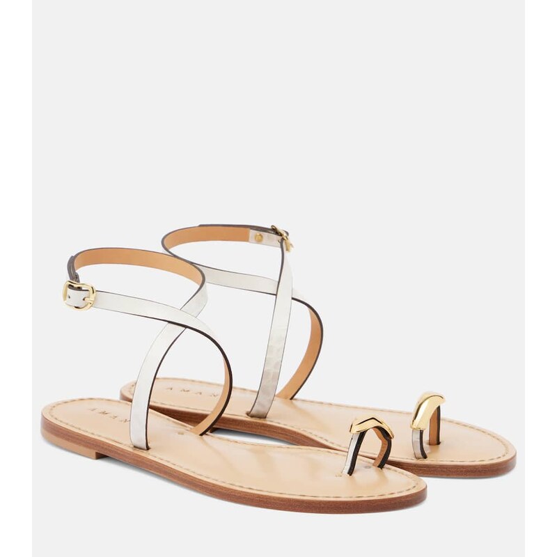Amanu Kigali embellished leather sandals
