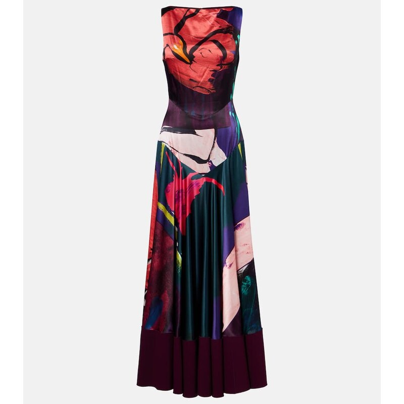 Roksanda Munir printed silk satin gown
