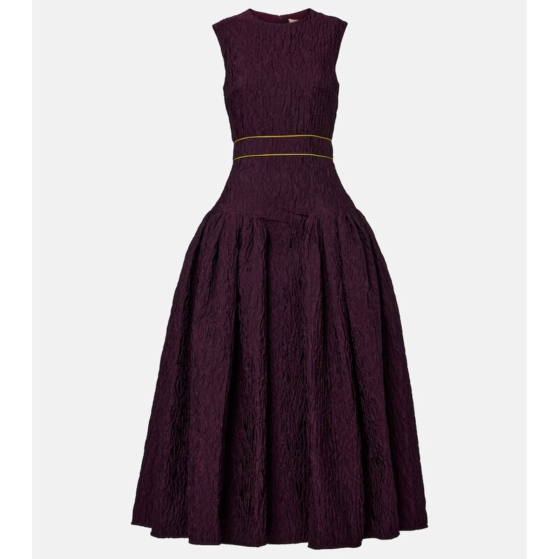 Roksanda Aya smocked cloque midi dress
