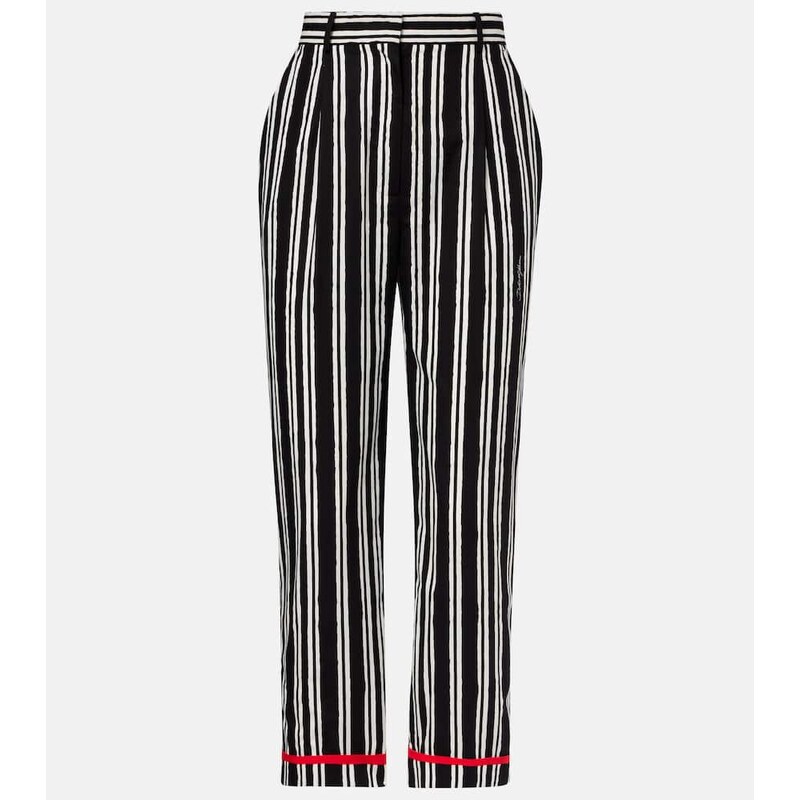 Dolce&Gabbana Striped cotton straight pants