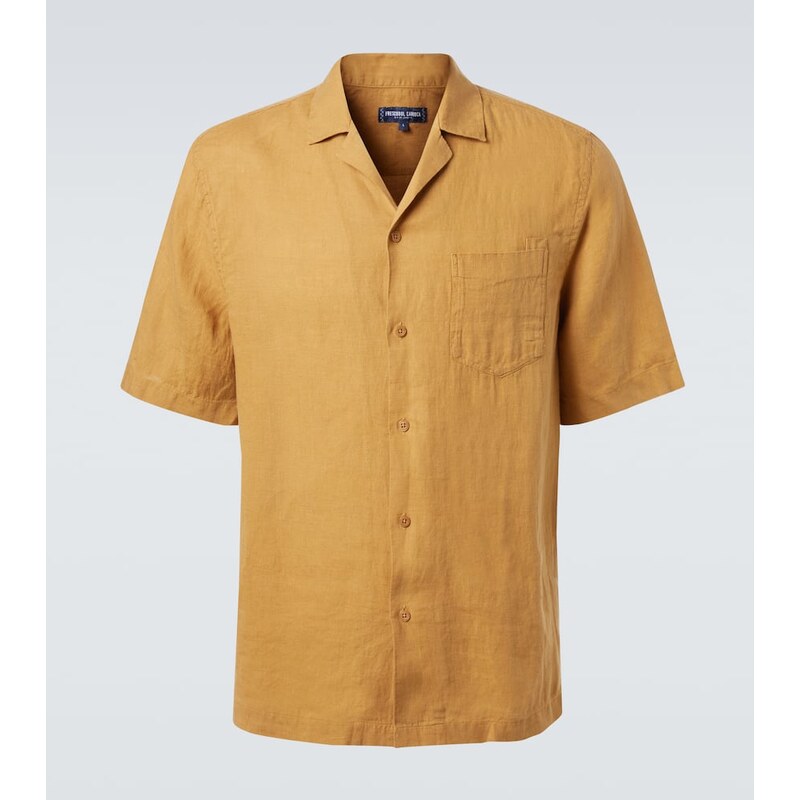 Frescobol Carioca Angelo linen bowling shirt