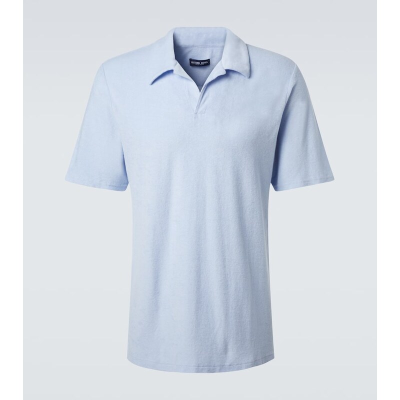 Frescobol Carioca Faustino cotton-blend terry polo shirt