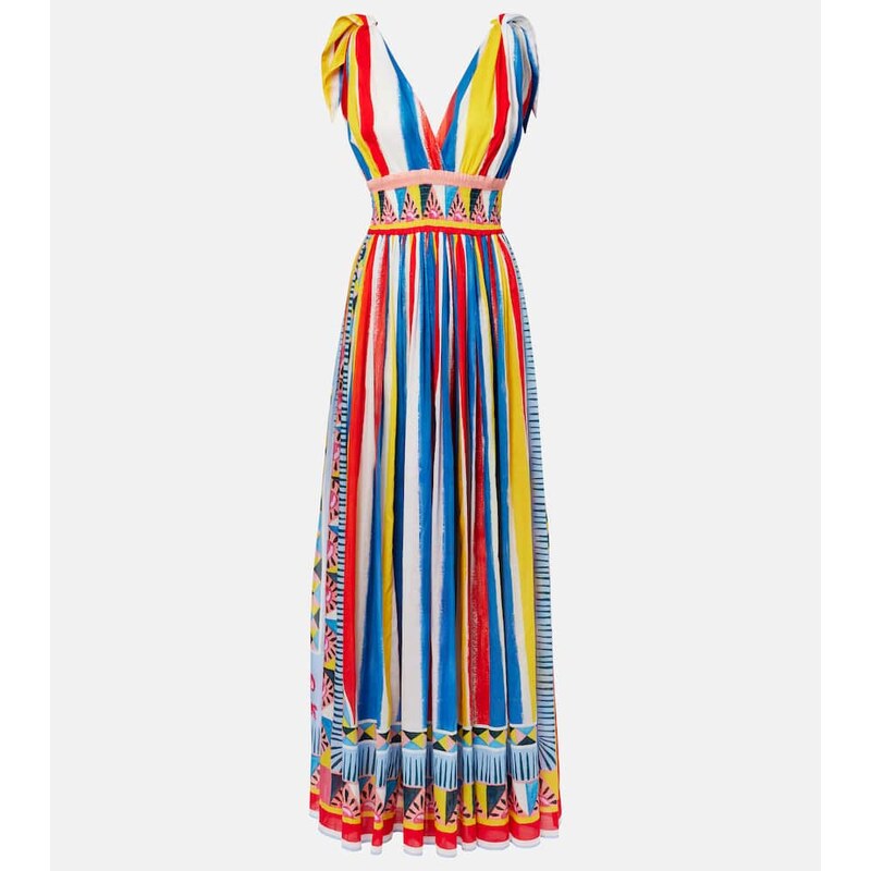 Dolce&Gabbana Striped cotton maxi dress